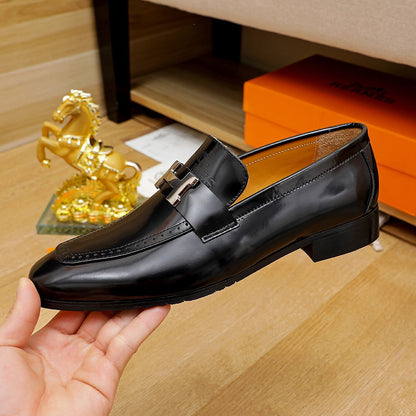 HMS Fashion Men's Cowhide Leather Shoes 0725022102