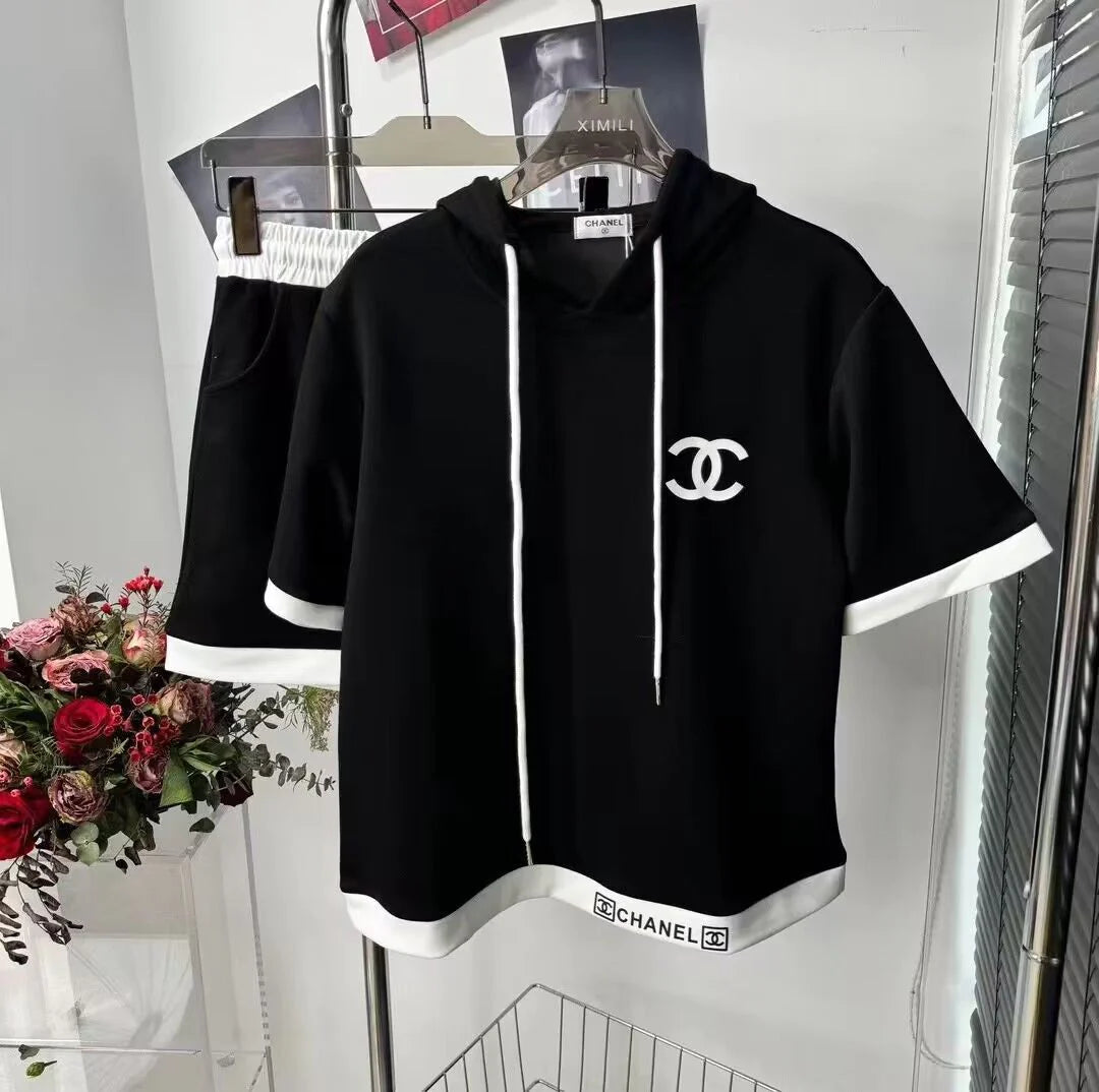 New Sweater Shorts Embroidery Sports Leisure Suit 1024031203