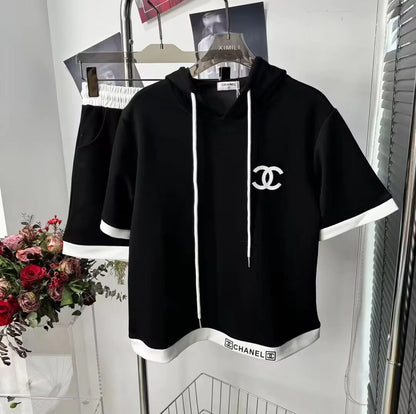 New Sweater Shorts Embroidery Sports Leisure Suit 1024031203