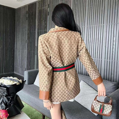 Fashion Nostalgic retro wind bag color jacket