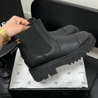 New hundred matching thick bottom short boots 1024121929