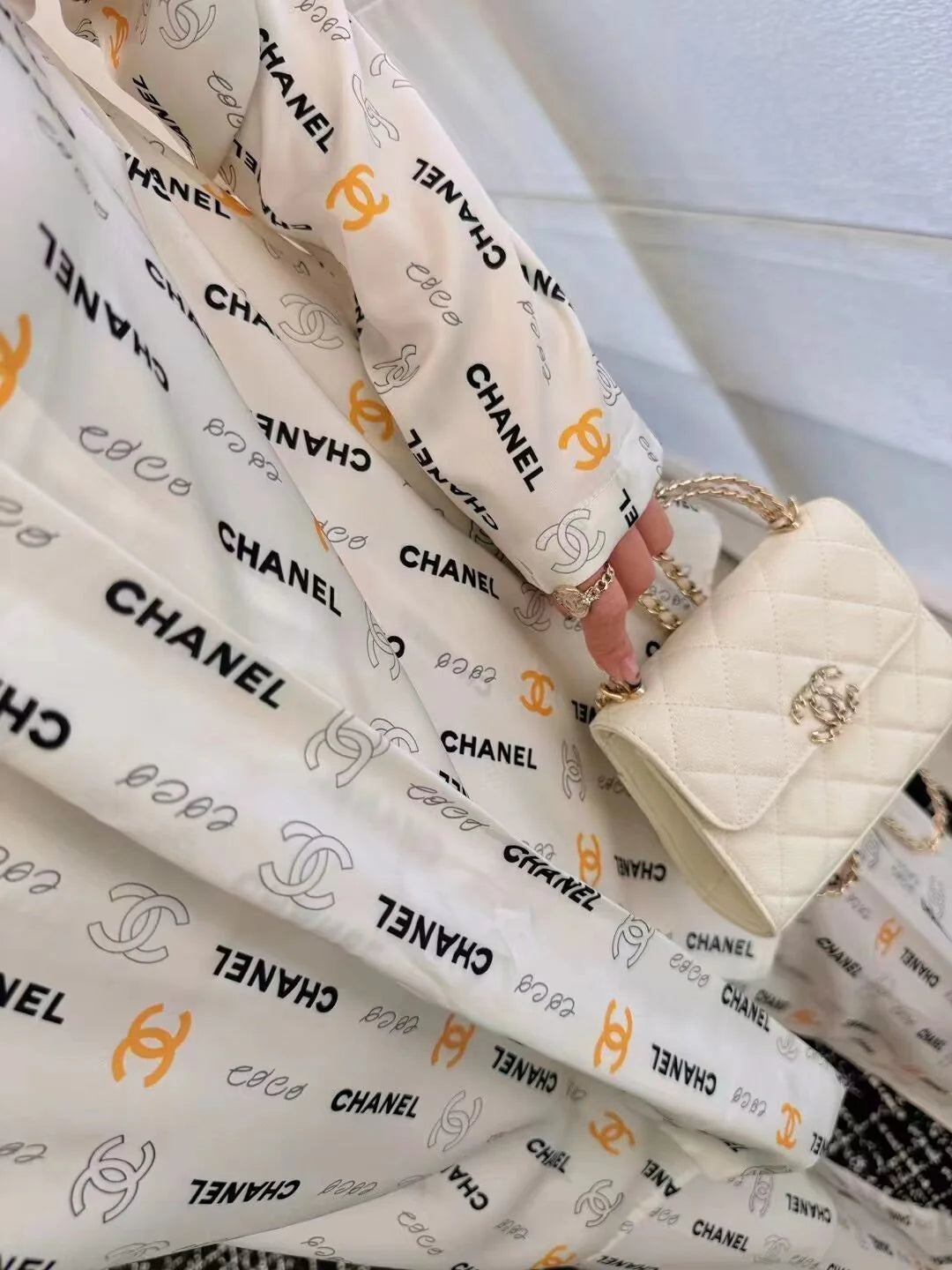 Premium Satin Print Shirt Trousers Suit 1024050910