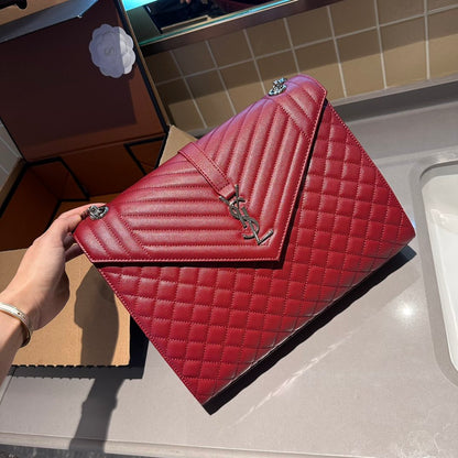 Fashionable and versatile diamond grid chain bag 1023121101