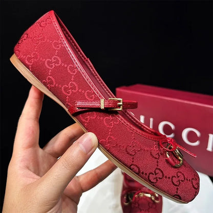 New retro Mary hundred with commuting flat single shoes 1025041114