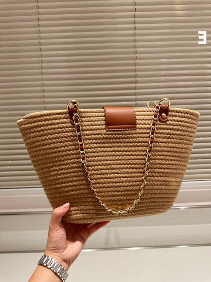 CNL summer woven leather handbag 0724041120