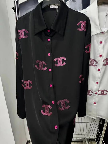 New Versatile Loose Long Sleeve Shirt 1024042910