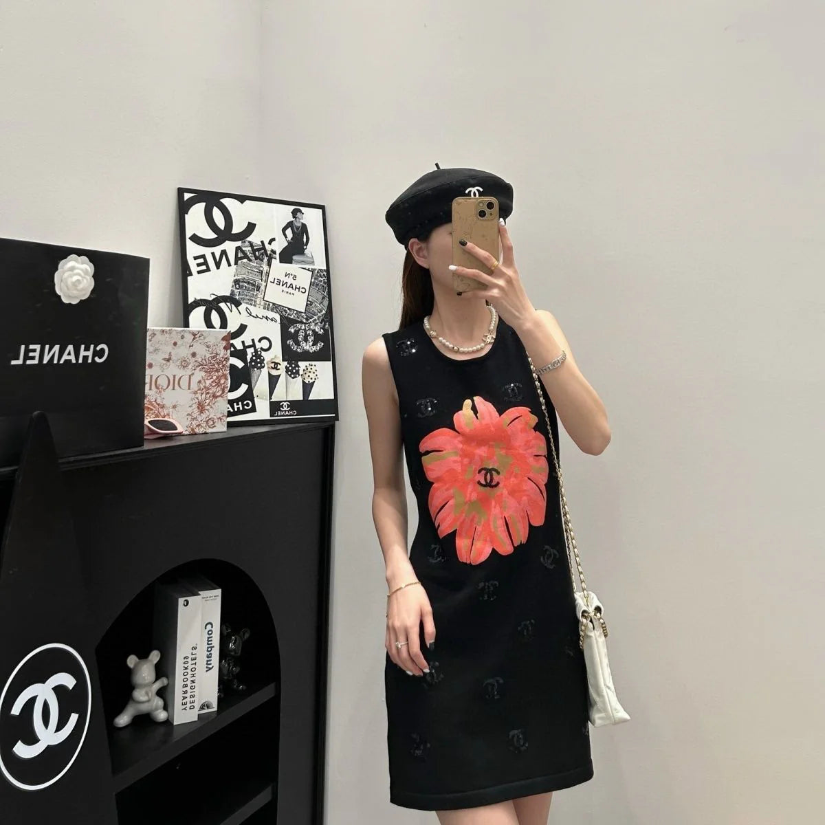 New Fashion Versatile Knitted Vest Skirt 1024041701