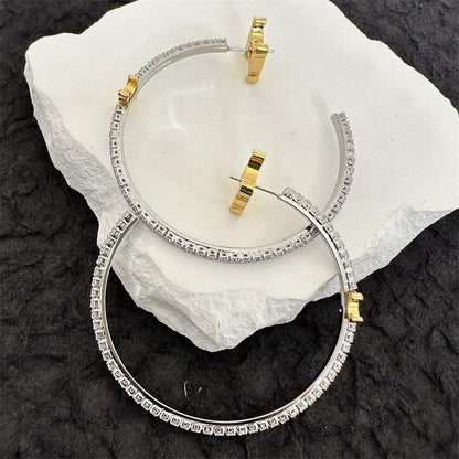 New Full Diamond Inlaid Earrings 1024050902