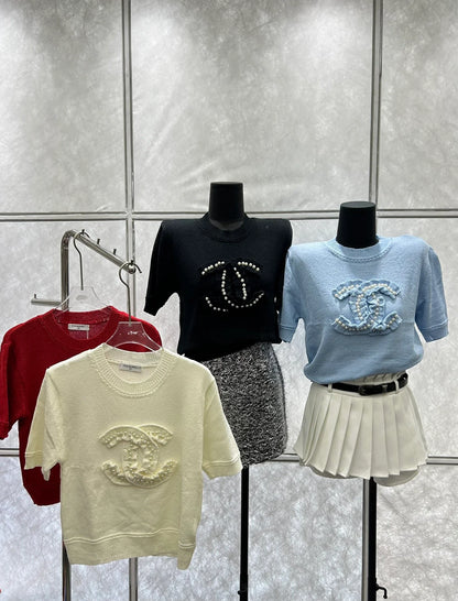 CHA Fashion Pearl Double C Sweater 0724022007