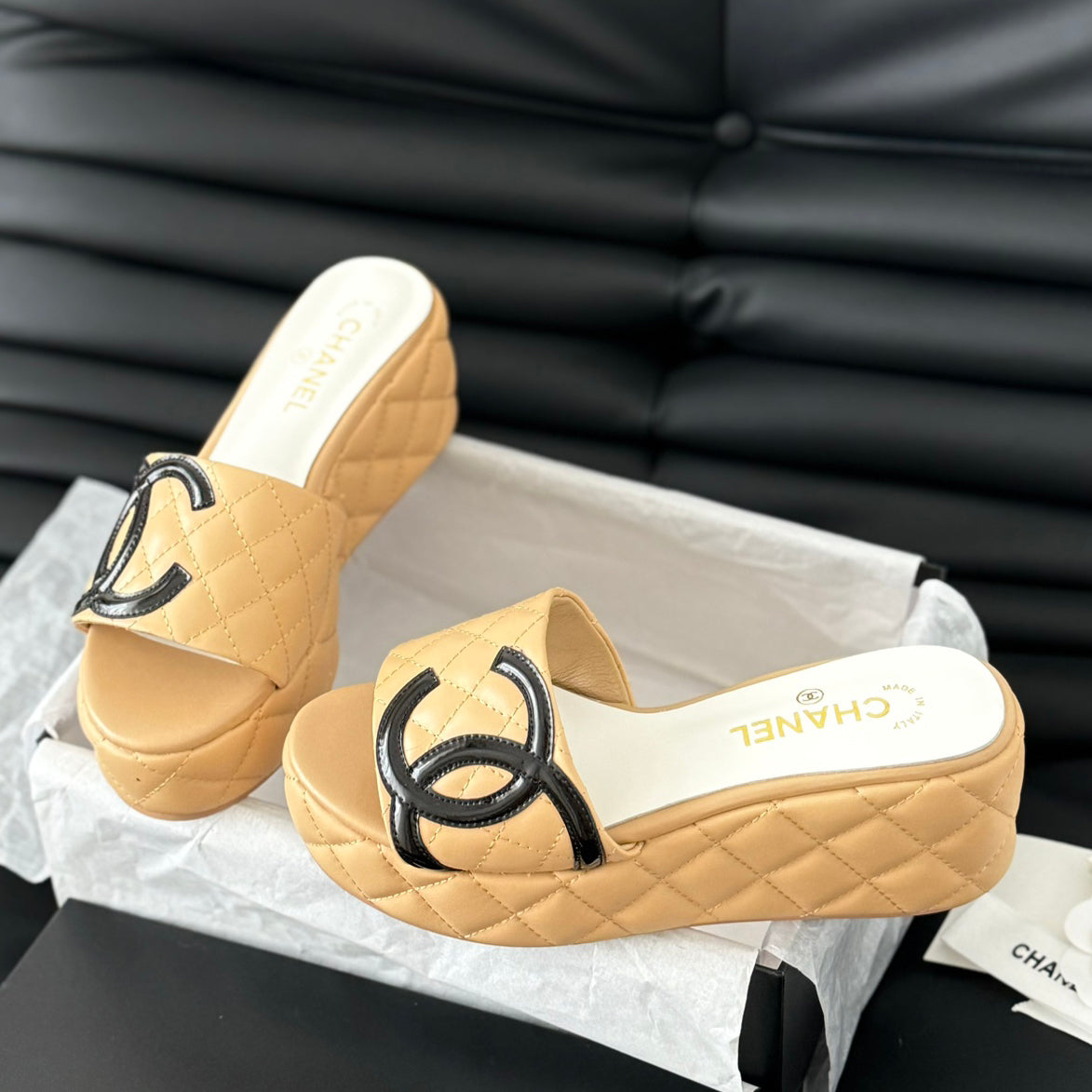 CNL rhombus platform slippers 0724050601