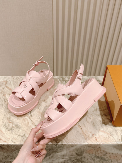 Lvv fashion thick-soled sandals 0725042802