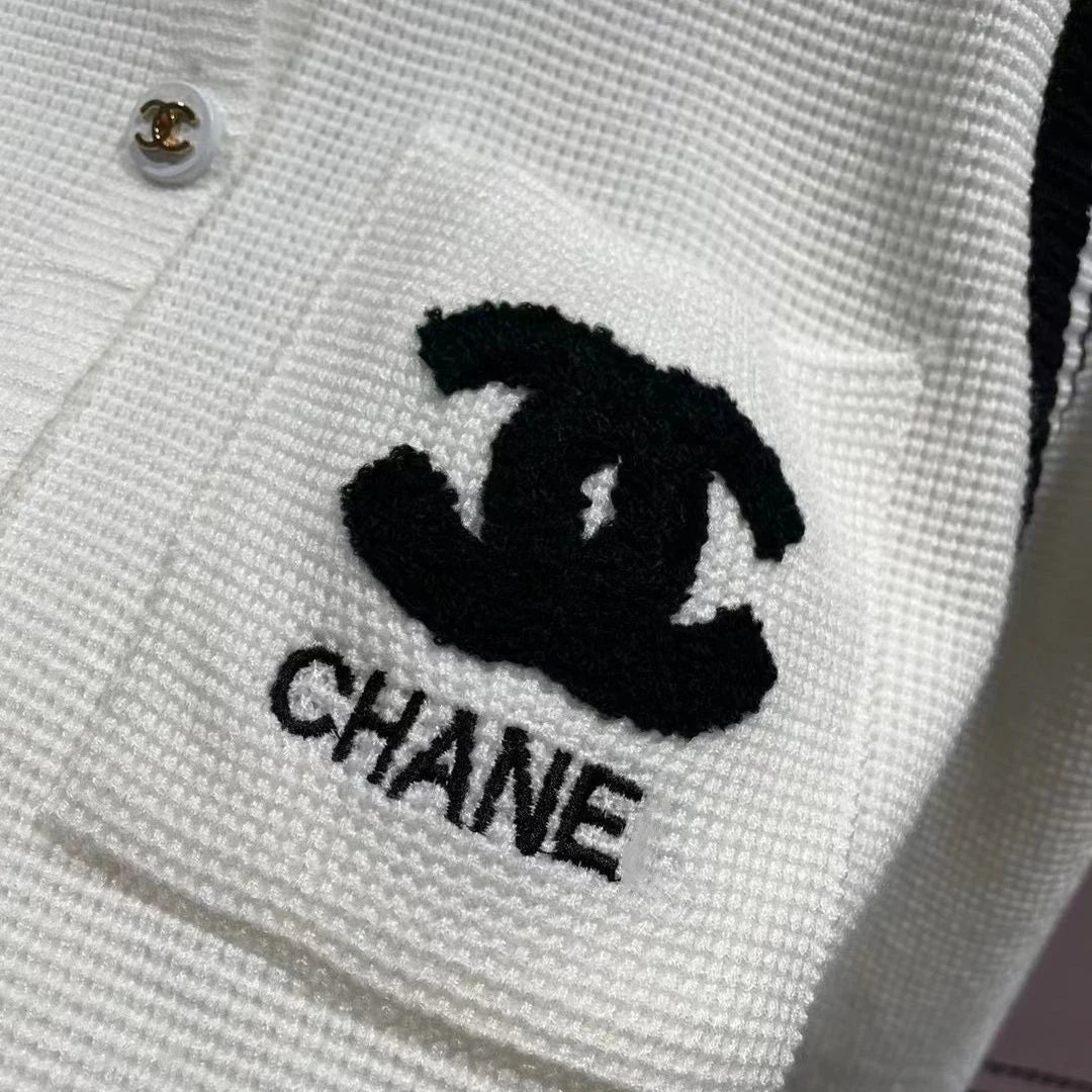 New zipper towel embroidered knitted cardigan 1024092511