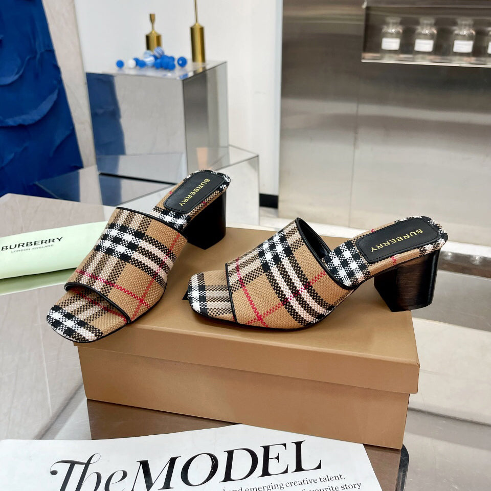 Thick heel sandals slippers 1824041116