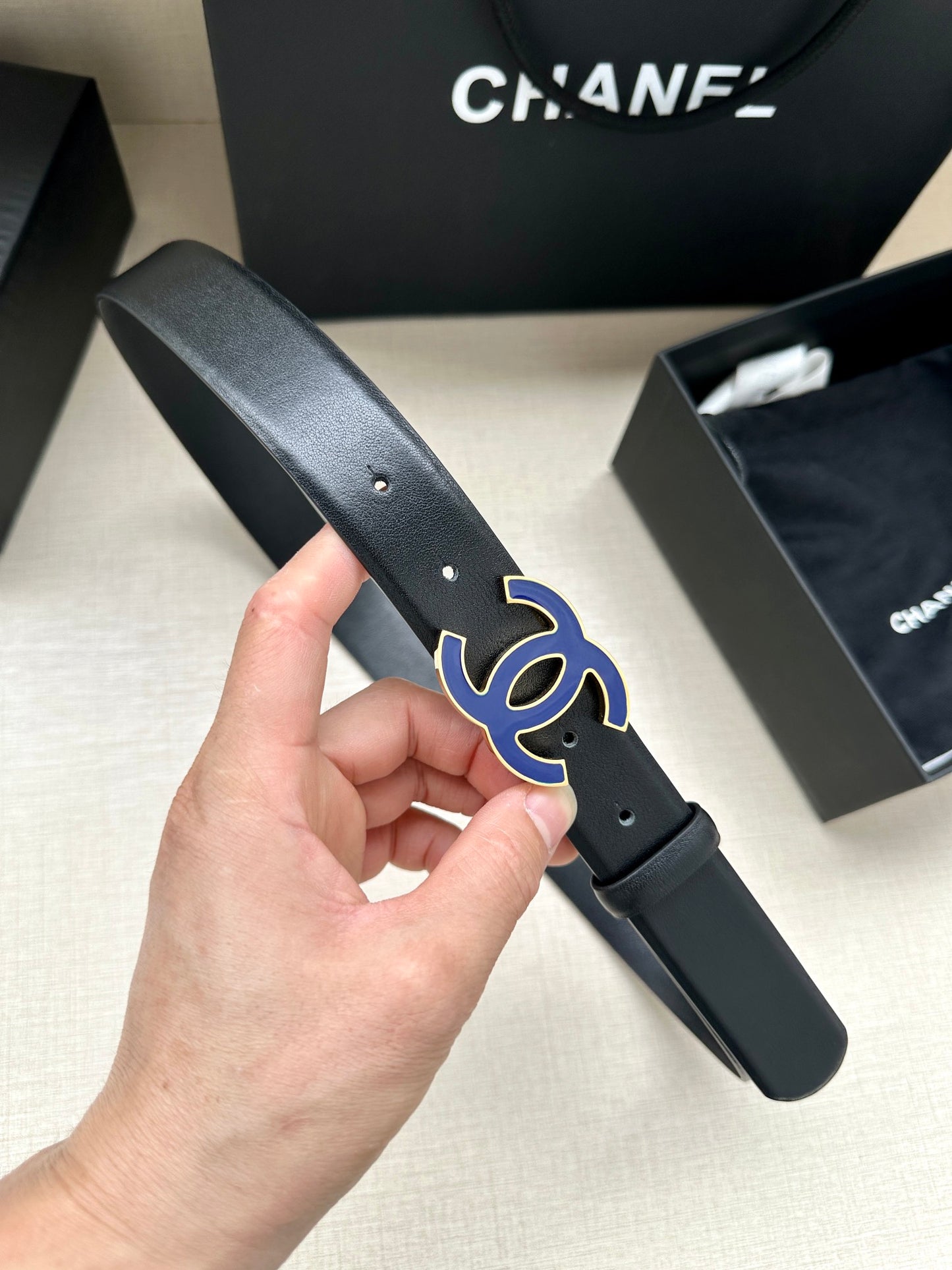 CNL Fashionable women's leather classic belt 0724102302