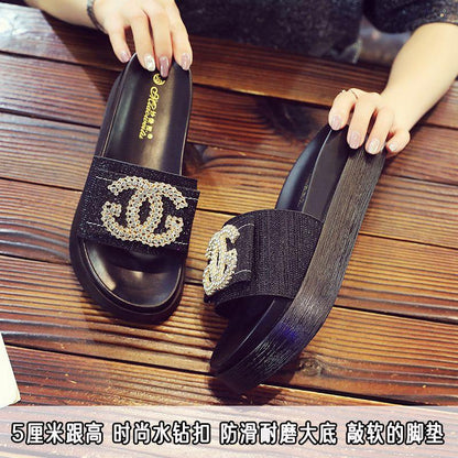 New Thick Bottom Fashion Muffin Sandals And Slippers 1024052112