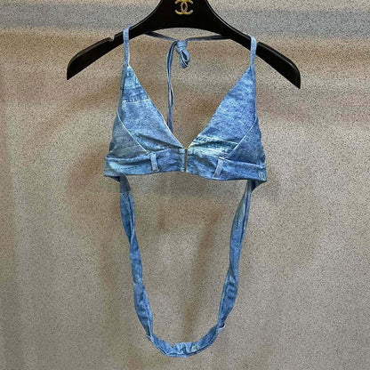 New fashion versatile denim suit swimsuit 1024020503