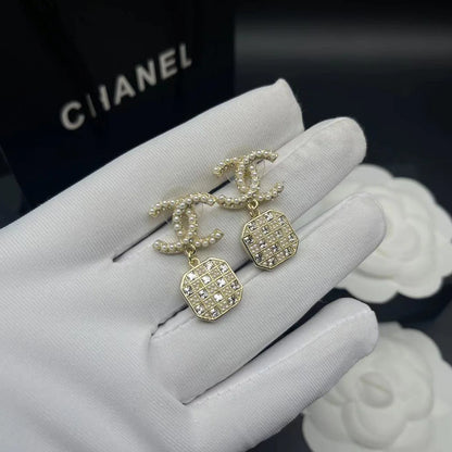 Fashionable Tassel Full Diamond Earrings 1024010313