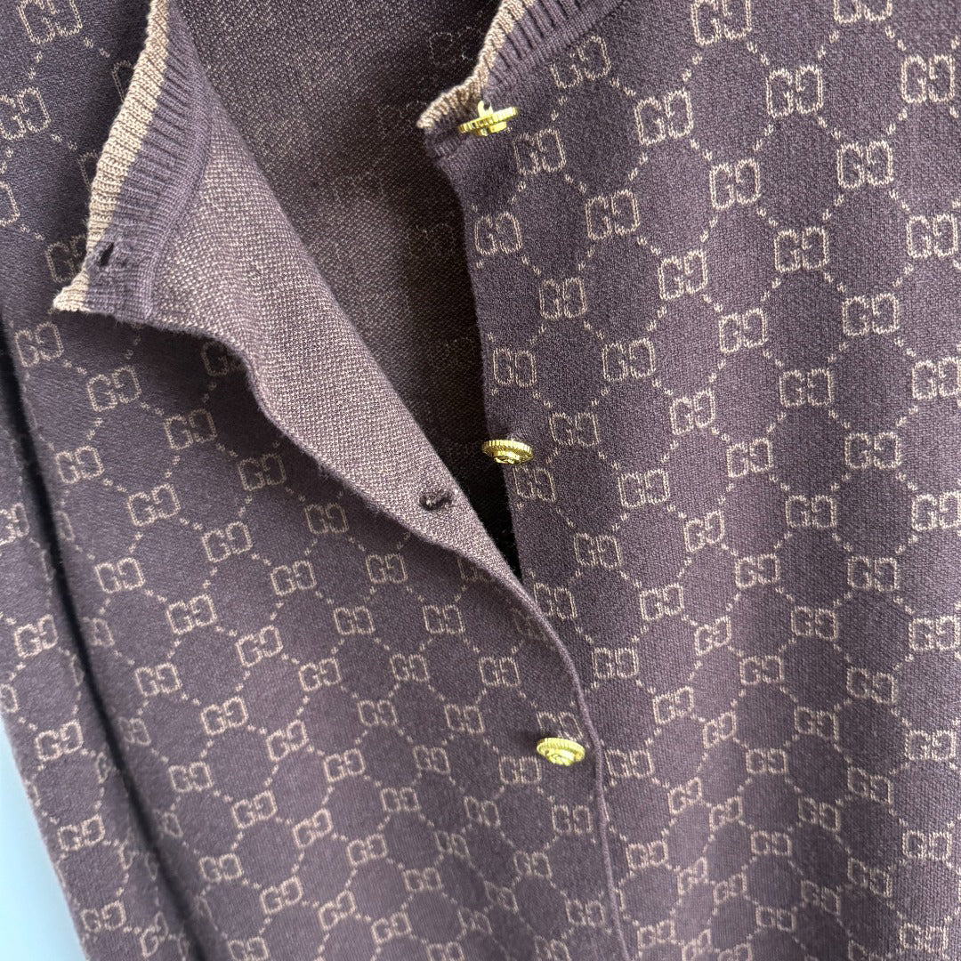 Color-blocked floral print crew neck knit sweater 1025092324