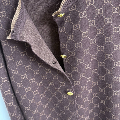 Color-blocked floral print crew neck knit sweater 1025092324