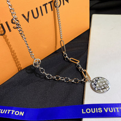 Titanium Steel L-Shaped Necklace 1025092220