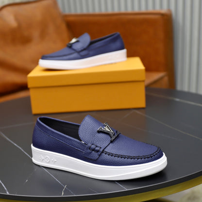 Lvv cowhide casual slip on shoes 0724091604