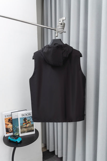 PRD recycled nylon hooded sleeveless vest 0725092604