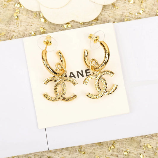 New Fashion Retro Embossed Earrings 1024022802