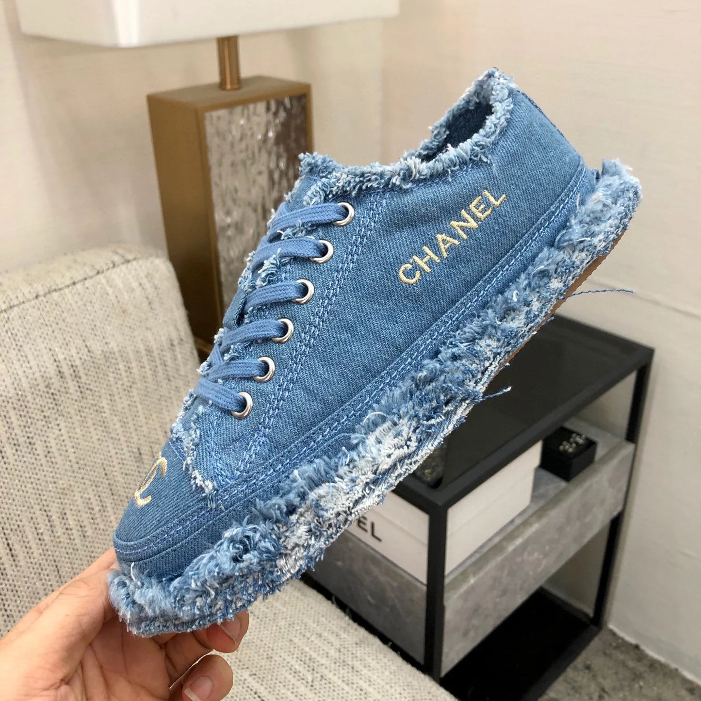 New fashionable denim casual board shoes 1024101513