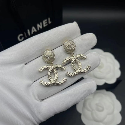 Fashionable Tassel Full Diamond Earrings 1024010313