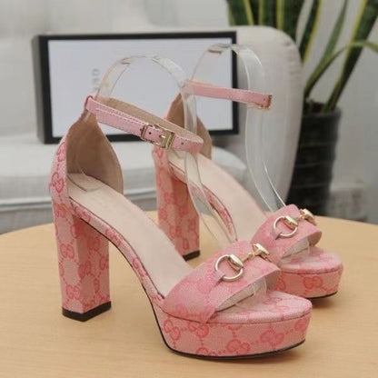 New Ladies Fashion Platform Sandals Chunky Heel High Heels SPDD070501