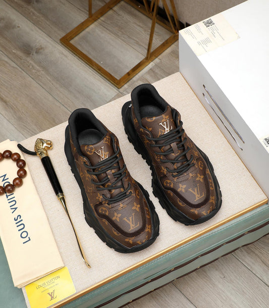 Lvv fashion luxury printed rubber sole sports shoes 0724121601