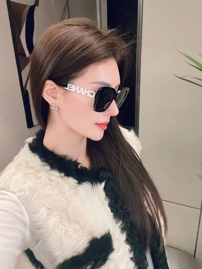 Black Frame Plain UV Protection SunglassesPD05202411904