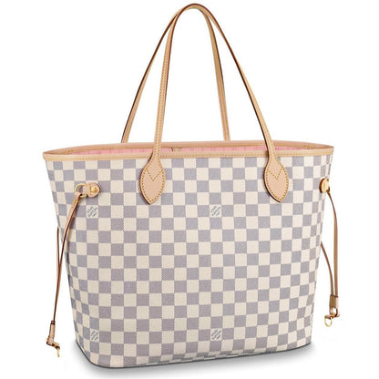 Handmade Leather Handbag Damier Neverfull MM