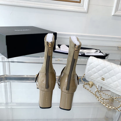 CNL Fashionable Leather and Suede Boots 0724102318