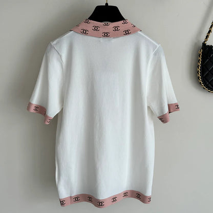 New Fashion Casual Printed Knitted Short Sleeves 1024061310