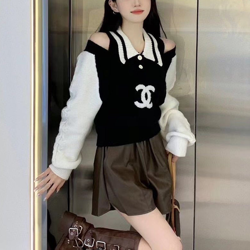 New Fashion Two Piece Knitted Sweater PD1023102424