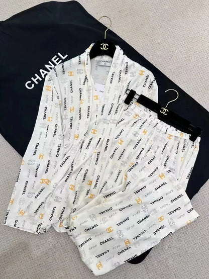 Premium Satin Print Shirt Trousers Suit 1024050910