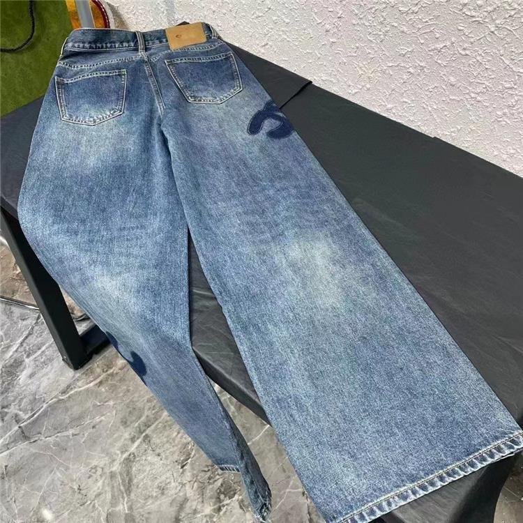 New Pants Loose Horn High Waist Straight Leg Jeans PD05202412204