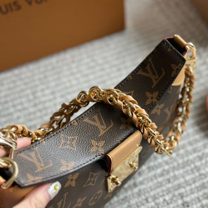 Double layer lock chain armpit bag 1824040708