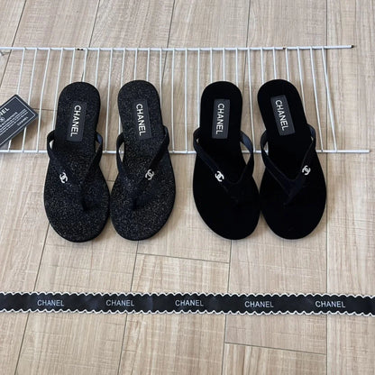 New Arrival Sandwich Black All-Match Beach Holiday Flats 1024061702