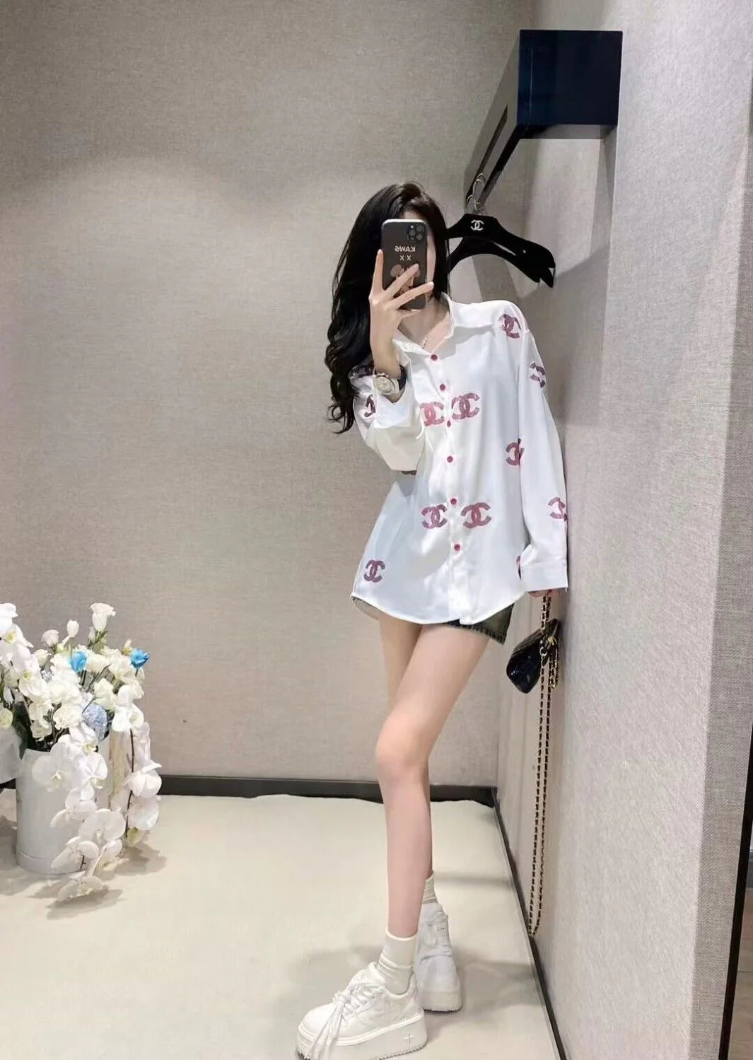 New Versatile Loose Long Sleeve Shirt 1024042910