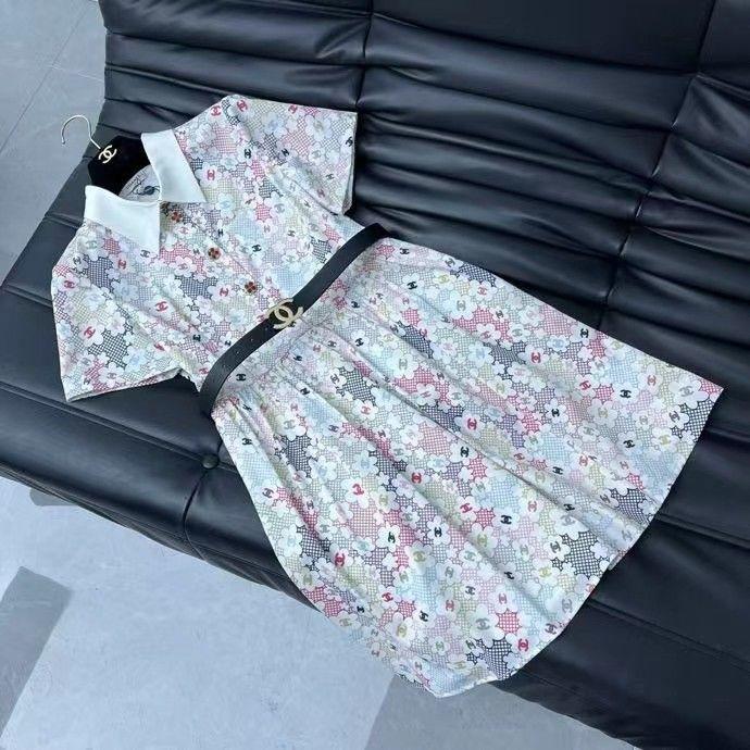 New Niche Belt Short Sleeve Dress 1024031816