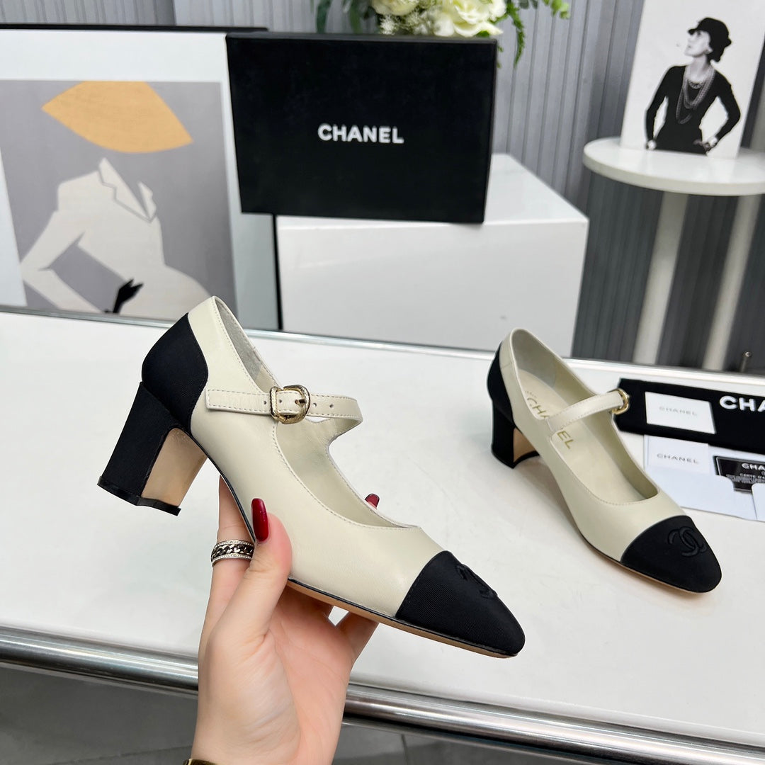 Chane1 top fashion classic color block high heels 0724030816