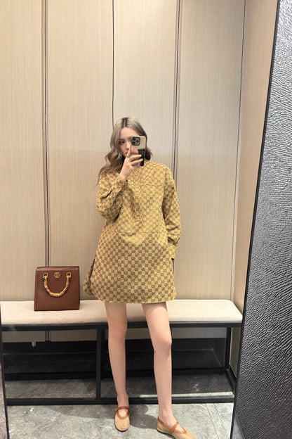 GG Fashion printed stand-up collar 0725062013