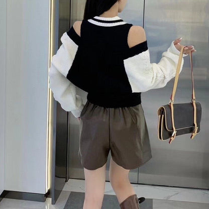 New Fashion Two Piece Knitted Sweater PD1023102424