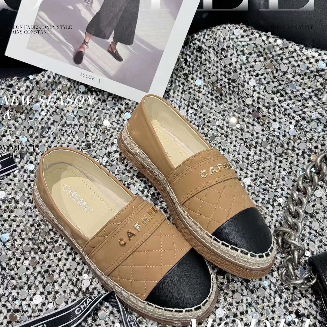 Vintage Loafers New Style Slip-on Peas Flat Fisherman Shoes 1024032524