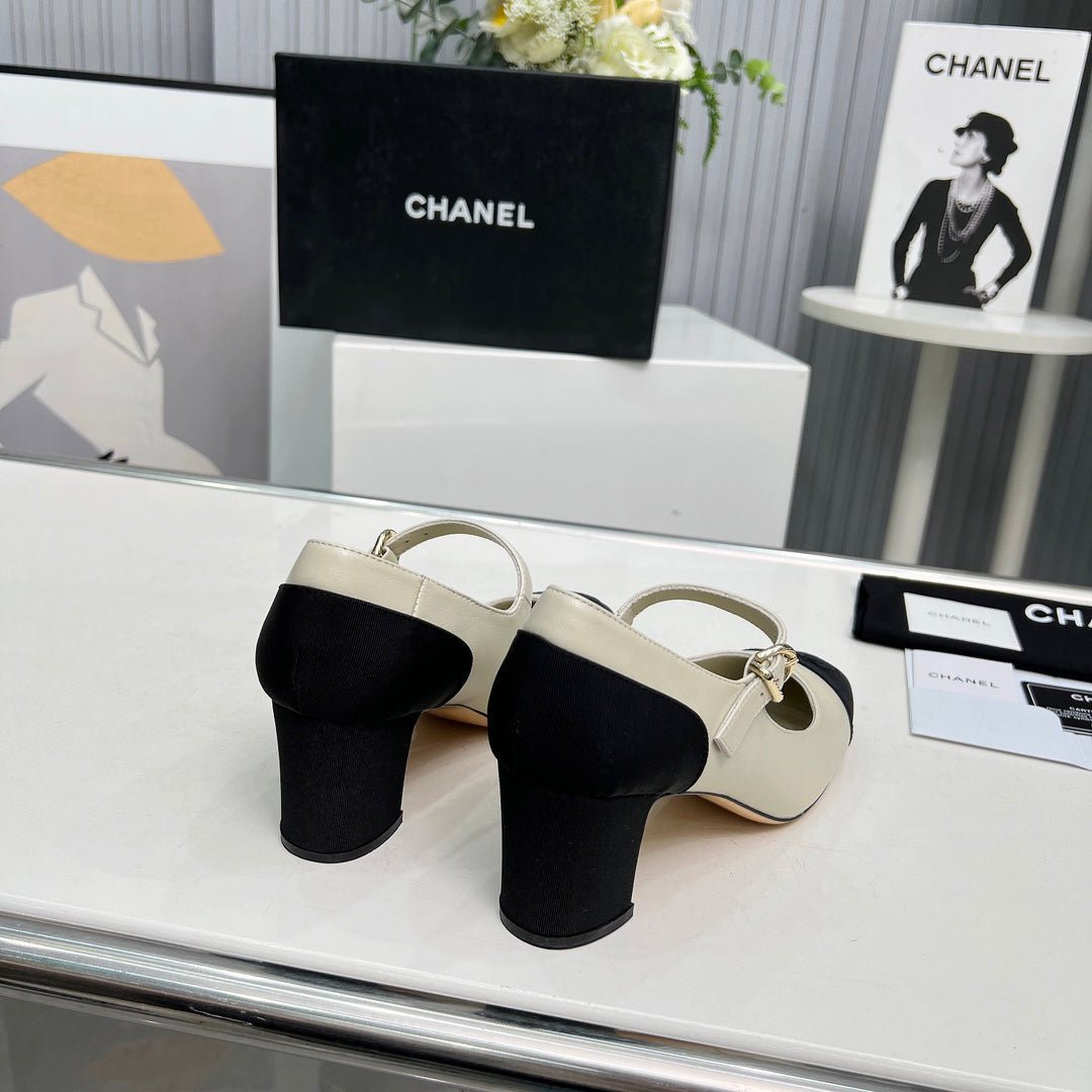Chane1 top fashion classic color block high heels 0724030816