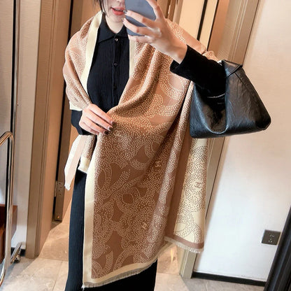 Fashion double-sided cashmere scarf 1024093005