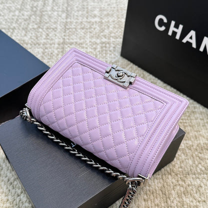 Quilted Caviar Silver Lock Bag 1824050305