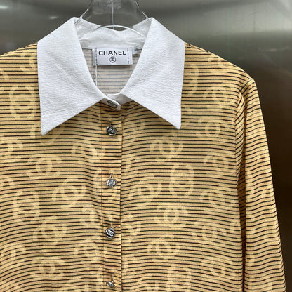 Printed striped long-sleeved shirt XC1823091904